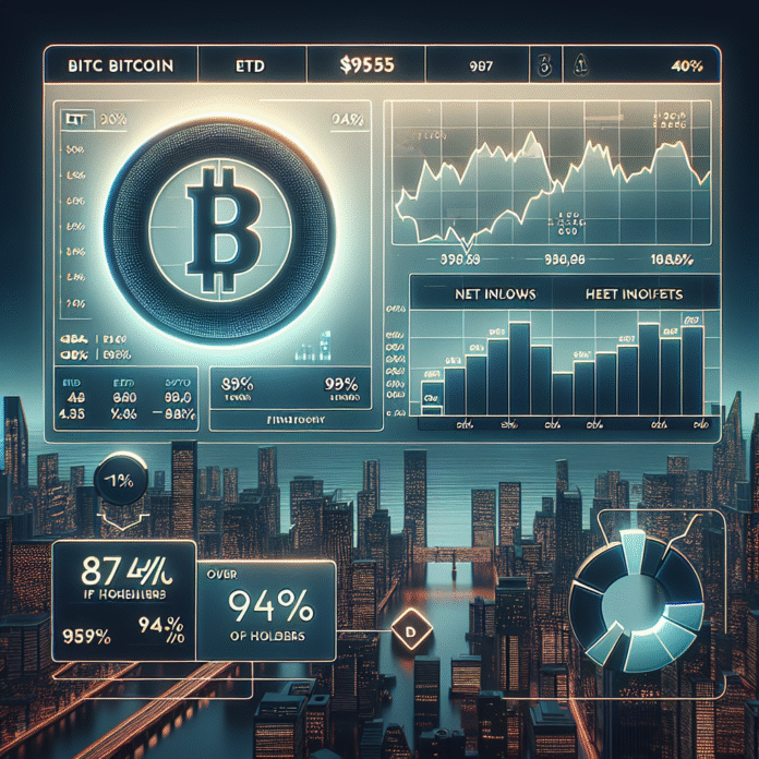 Bitcoin ETF Net Inflows Reach 2025 Highs: Price Surpasses $95K, Over 94% Holders Profitable - Blockchain News