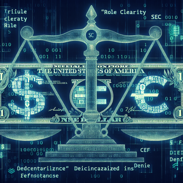US Crypto Bill Draft Seeks Clarity on SEC-CFTC Roles, DeFi Rules - Cryptonews