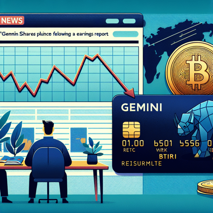 Gemini Stock Plunges After Earnings. Bitcoin Credit Cards Are Still Going Strong. - Barron's